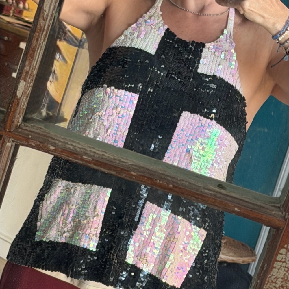 Sequin tank top from Julie Brown